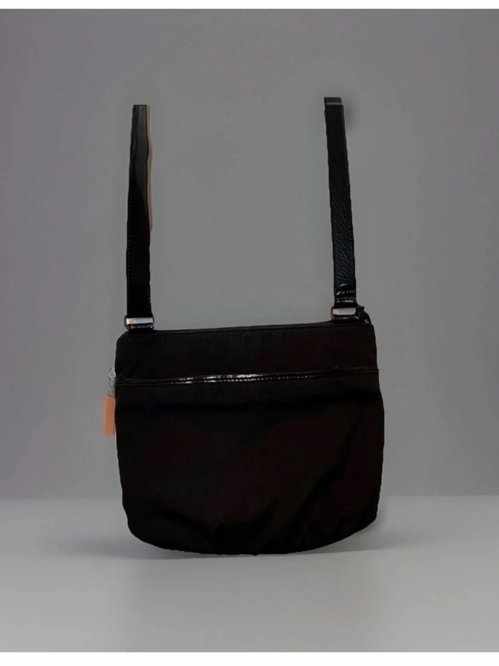 Brighton Black Crossbody Bag with Silver-Tone Accents